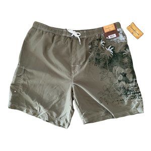 Caribbean Joe Men's Swim Trunks Board Shorts Size XL Lined Pockets Draw String